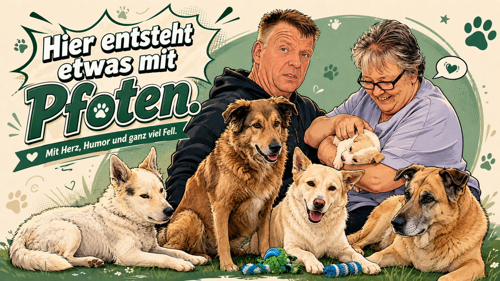 Hier entsteht etwas mit Pfoten